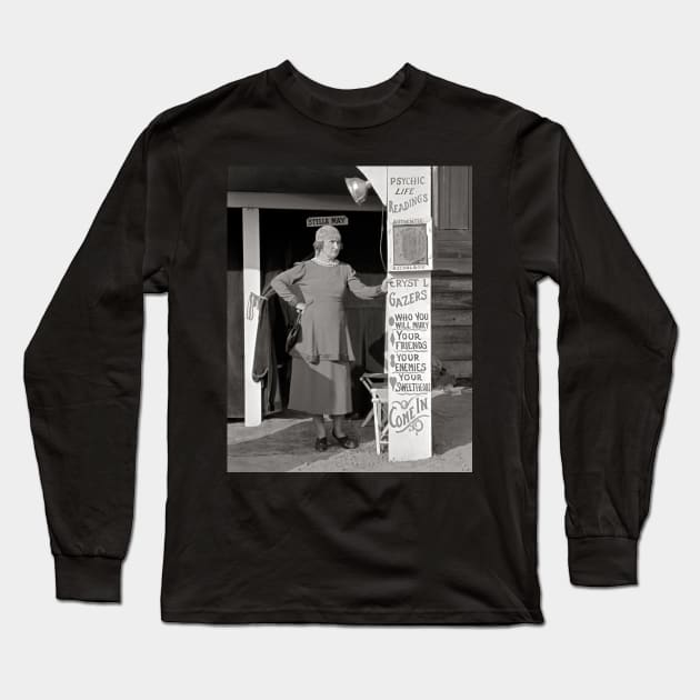 Fortune Teller, 1938. Vintage Photo Long Sleeve T-Shirt by historyphoto